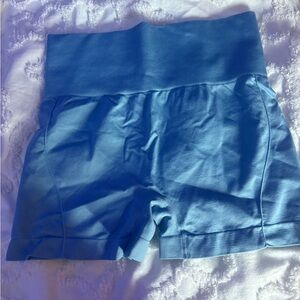 SHEIN High Waist Blue Shorts